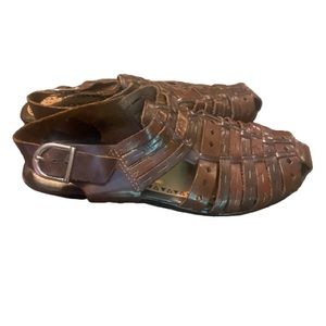 Vintage Odyssey Brazilian brown leather huaraches